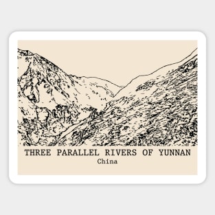 Three Parallel Rivers of Yunnan - China Magnet